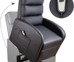 Electric Medical PU Leather Recliner Lift Chair Sofa Living Room Spa Massage Couch