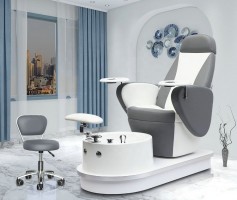 Beauty Nail Salon Furniture Reclining Swivel Pipeless Whirlpool Foot Spa Massage Pedicure Chair