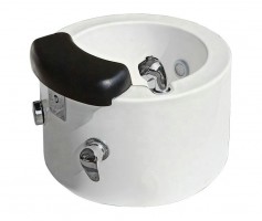 High Quality White Pedicure Sink Bowls For Spa Massage Pedicure Chairs Foot Bath Basin