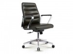 executive mid back leather office chair