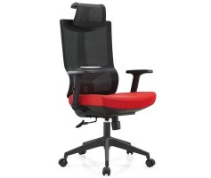 High back executive office chair with headrest