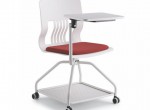 Cheap conference room training chairs with writing pad