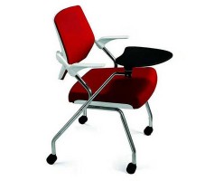 Conference room training chairs with wheels
