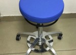 new design anti static chairs in leather cushion seat blue salon stool