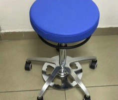 new design anti static chairs in leather cushion seat blue salon stool