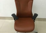 Tan color premium faux leather executive chair high back