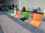 colorful stackable visitor chair heavy duty waiting room chairs