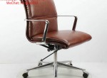 director chair tan color manager executive leather chair metal frame swivel chair