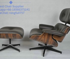 Eames Lounge Chair leather lounge chair and ottoman