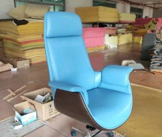 green leather office chairs blue leather office chair