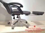 lunch hour grey reclining mesh office chairs with lumbar and footrest