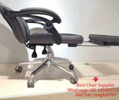 lunch hour grey reclining mesh office chairs with lumbar and footrest