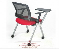 Training room arm chair adult classroom chair with heavy duty tablet