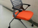 ventilated plastic backrest office conference chairs room and board chairs with casters