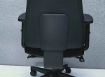 All black fabric staff posture chair task office chair operator chair