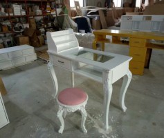 Royal nobility furniture manicure salon table nail bar station reception desk chair
