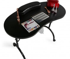 Portable Salon Custom Vent Drawers Manicure Table Beauty Nail Bar Station Reception Desk
