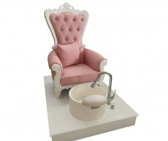Pink colored nail salon furniture manicure sofa station pedicure spa chair