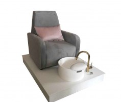Beauty Salon Furniture European Nail Foot Massage SPA Sofa Pedicure Chair With Bowl