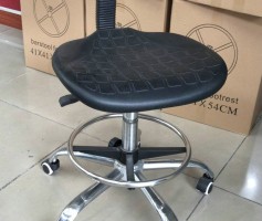 Adjustable ESD backrest workshop seating anti-static hospital swivel task armchair clean room laboratory stool